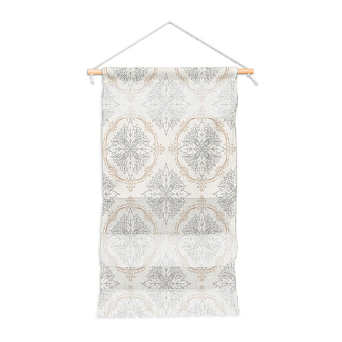 Avenie Modern Floral Damask Neutral Wall Hanging Portrait