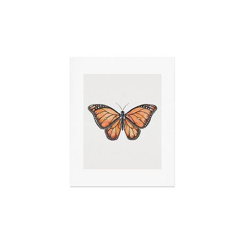 Avenie Monarch Butterfly Orange Art Print
