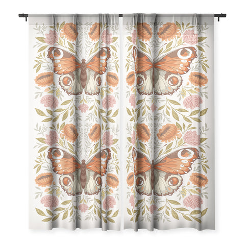 Avenie Morris Inspired Butterfly Sheer Non Repeat