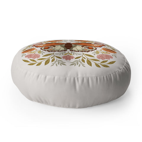 Avenie Morris Inspired Butterfly Floor Pillow Round