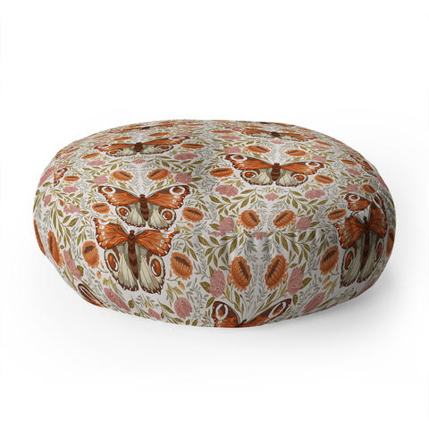 Avenie Morris Inspired Butterfly I Floor Pillow Round
