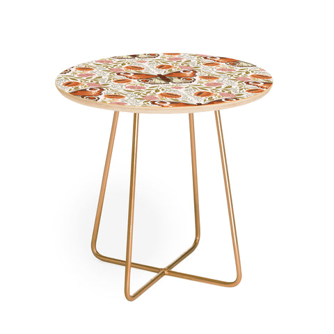 Avenie Morris Inspired Butterfly I Round Side Table