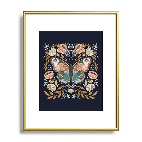 Avenie Morris Inspired Butterfly II Metal Framed Art Print