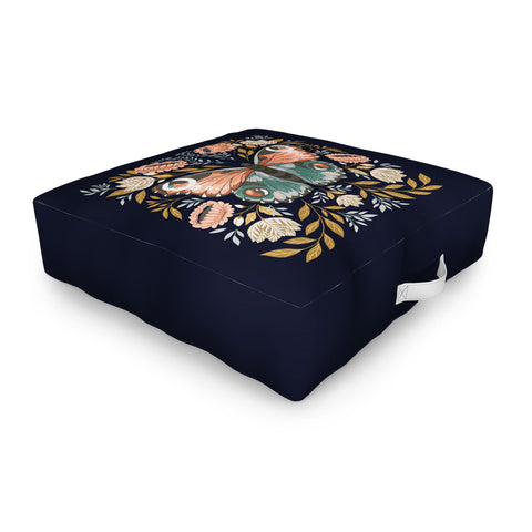 Avenie Morris Inspired Butterfly II Outdoor Floor Cushion