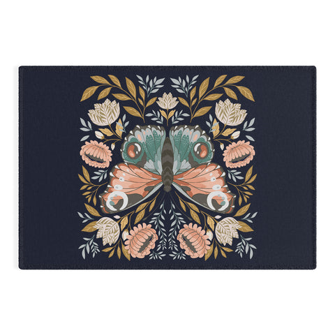 Avenie Morris Inspired Butterfly II Outdoor Rug