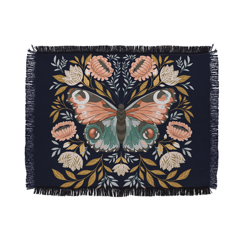 Avenie Morris Inspired Butterfly II Throw Blanket
