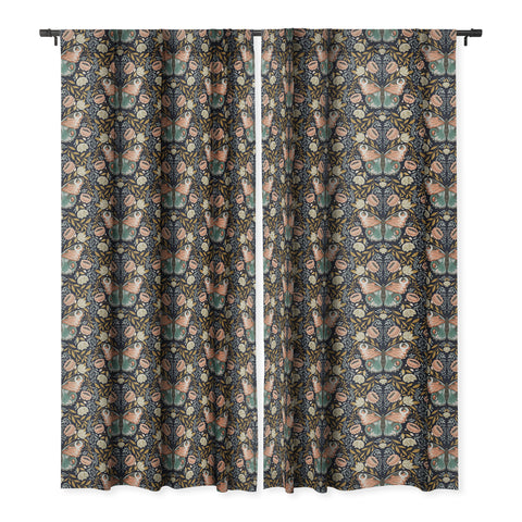 Avenie Morris Inspired Butterfly III Blackout Window Curtain