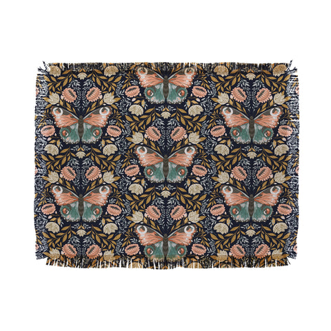 Avenie Morris Inspired Butterfly III Throw Blanket