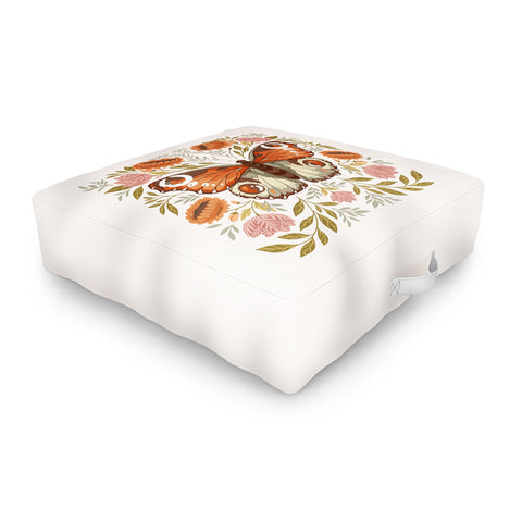 Avenie Morris Inspired Butterfly Outdoor Floor Cushion