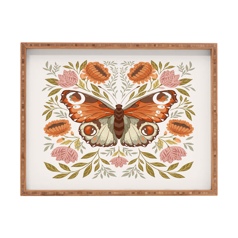 Avenie Morris Inspired Butterfly Rectangular Tray