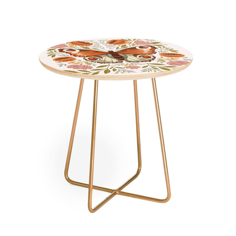 Avenie Morris Inspired Butterfly Round Side Table