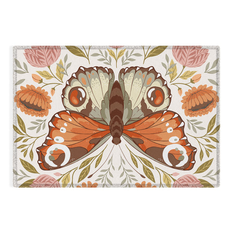 Avenie Morris Inspired Butterfly Outdoor Rug
