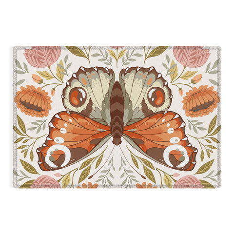 Avenie Morris Inspired Butterfly Outdoor Rug