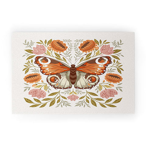Avenie Morris Inspired Butterfly Welcome Mat