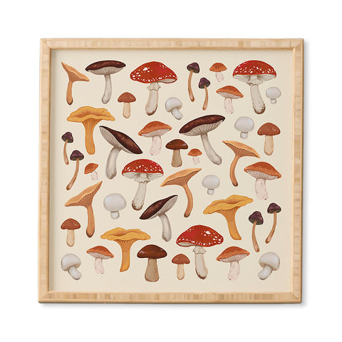 Avenie Mushroom Collection Framed Wall Art