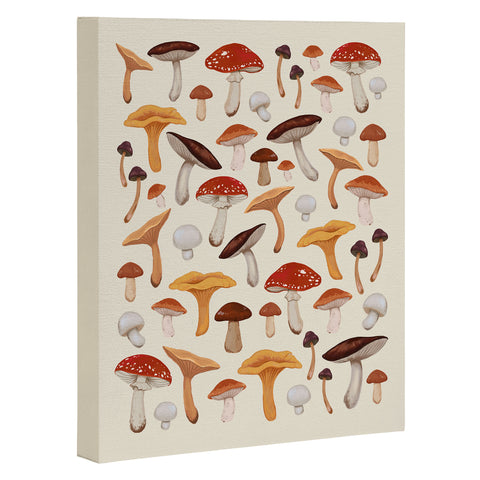 Avenie Mushroom Collection Art Canvas