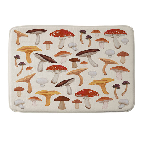 Avenie Mushroom Collection Memory Foam Bath Mat