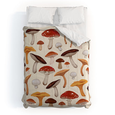 Avenie Mushroom Collection Comforter