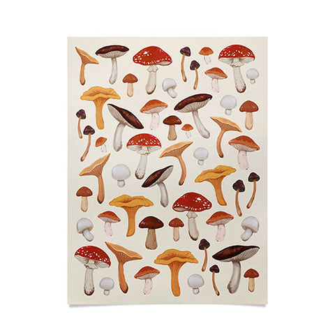 Avenie Mushroom Collection Poster