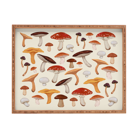 Avenie Mushroom Collection Rectangular Tray