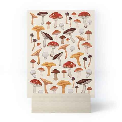 Avenie Mushroom Collection Mini Art Print
