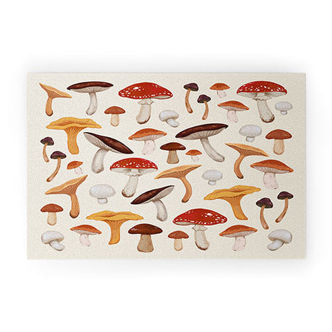 Avenie Mushroom Collection Welcome Mat