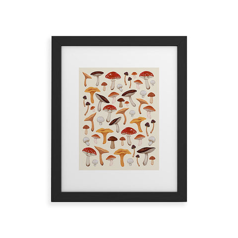 Avenie Mushroom Collection Framed Art Print