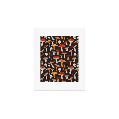 Avenie Mushroom Medley Pattern Art Print