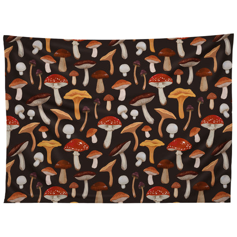 Avenie Mushroom Medley Pattern Tapestry
