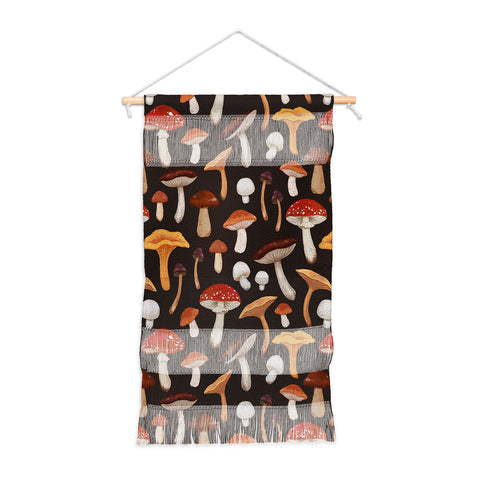 Avenie Mushroom Medley Pattern Wall Hanging Portrait