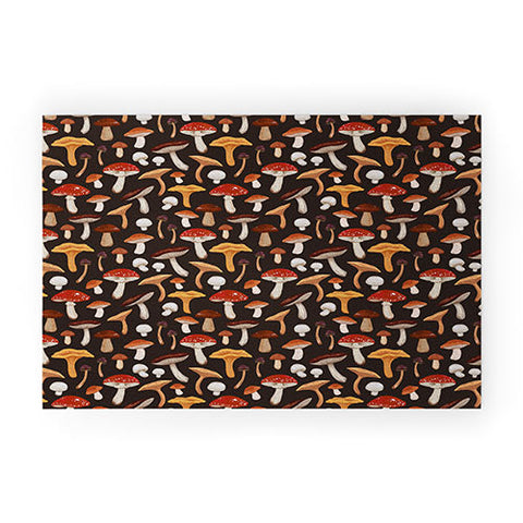 Avenie Mushroom Medley Pattern Welcome Mat