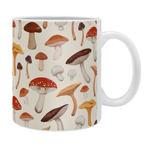 Avenie Mushroom Pattern Coffee Mug