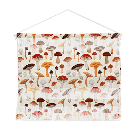 Avenie Mushroom Pattern Wall Hanging Landscape