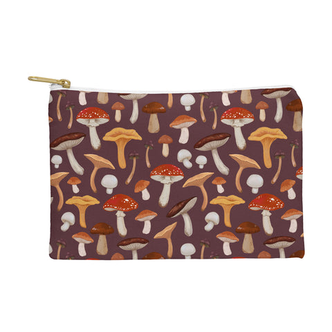 Avenie Mushroom Woodland Pattern Pouch