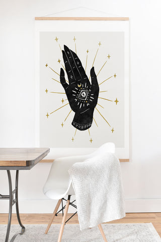 Avenie Mystic Hand with Eye Art Print And Hanger