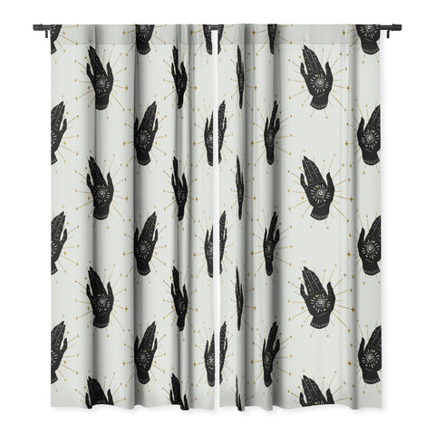 Avenie Mystic Hand with Eye Blackout Window Curtain