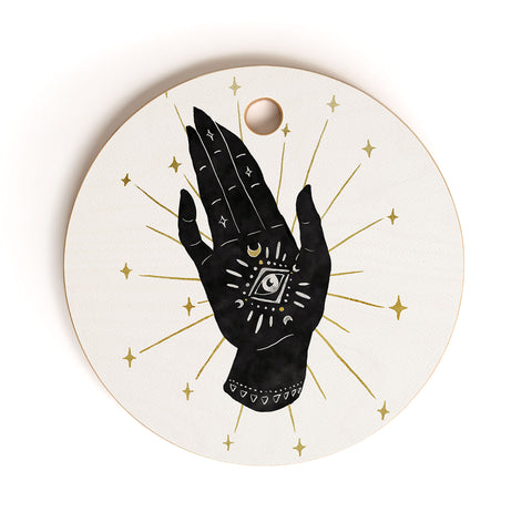 Avenie Mystic Hand with Eye Cutting Board Round