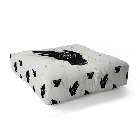 Avenie Mystic Hand with Eye Floor Pillow Square