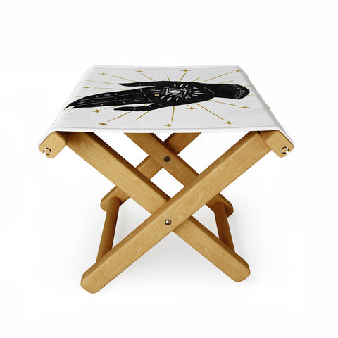 Avenie Mystic Hand with Eye Folding Stool