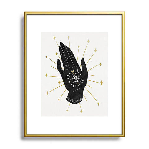 Avenie Mystic Hand with Eye Metal Framed Art Print