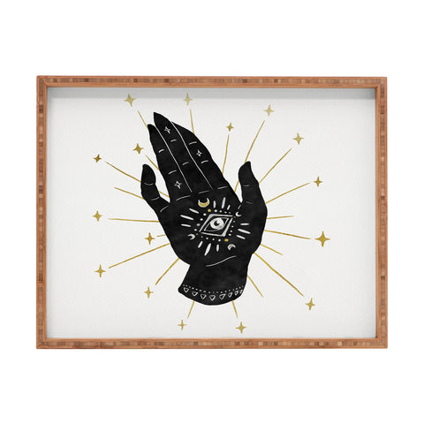 Avenie Mystic Hand with Eye Rectangular Tray