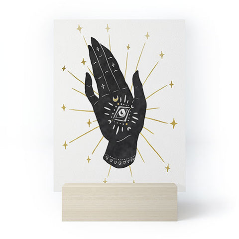 Avenie Mystic Hand with Eye Mini Art Print