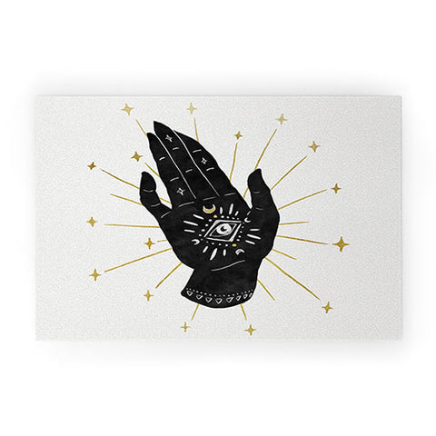 Avenie Mystic Hand with Eye Welcome Mat