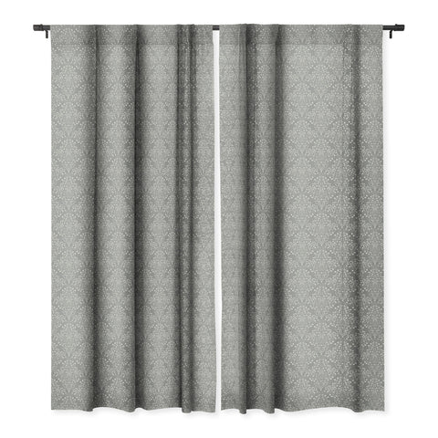 Avenie Neutral Art Nouveau Damask Blackout Window Curtain