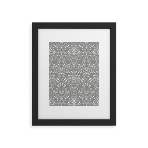 Avenie Neutral Art Nouveau Damask Framed Art Print
