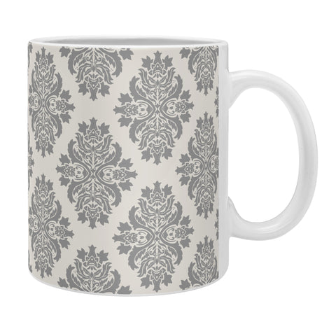 Avenie Neutral Damask Flourish Coffee Mug
