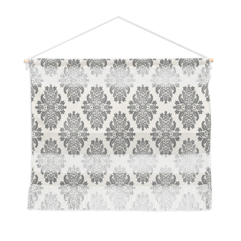 Avenie Neutral Damask Flourish Wall Hanging Landscape