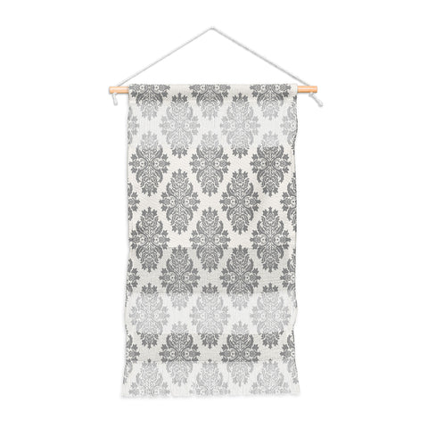 Avenie Neutral Damask Flourish Wall Hanging Portrait