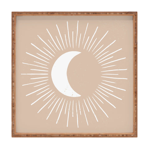Avenie Nightglow Moon Neutral Square Tray