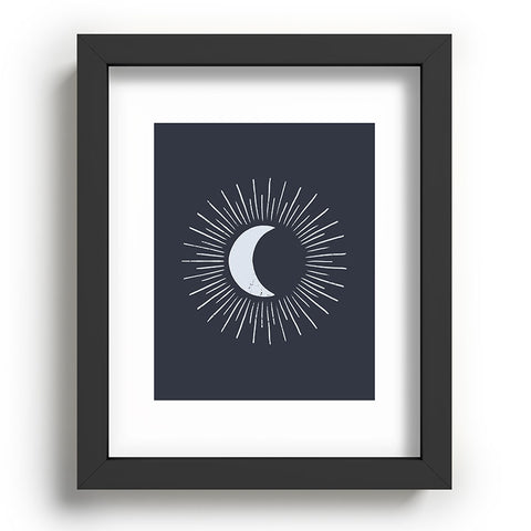 Avenie Nightglow Navy Recessed Framing Rectangle